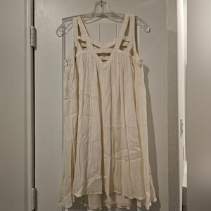 White cutout dress